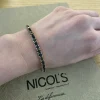 Pulsera Zafiros Verde Oscuro 9.50Ct Oro Rosa Rainbow